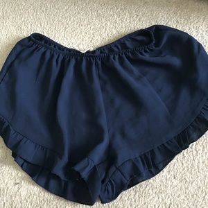 Brandy Melville Chiffon Ruffle Shorts OS